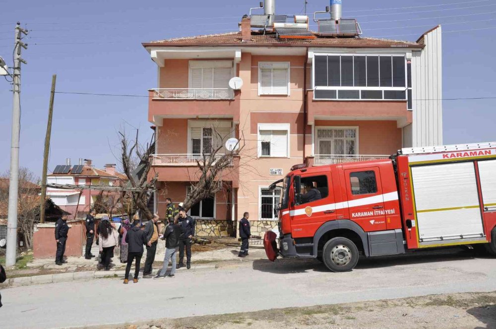 Karaman’da Evde Çıkan Yangında 2 Çocuk Yaralandı