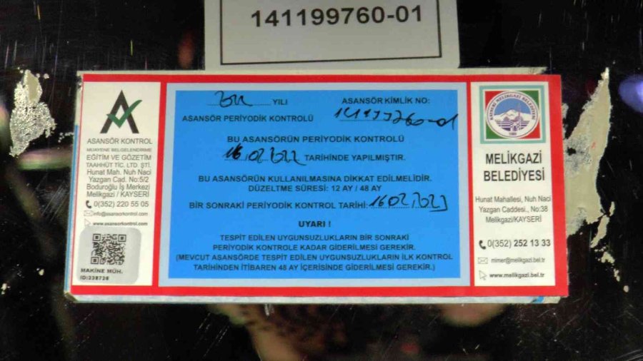 Bakımsız Asansör Öldürür