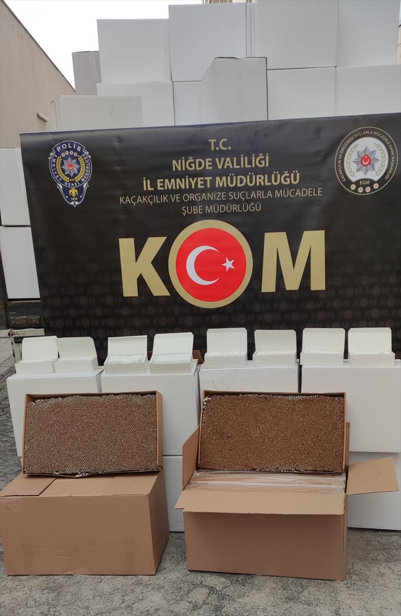 Niğde'de 11 Milyon 120 Bin Makaron Ele Geçirildi