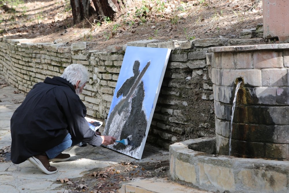 Mersin'de 9 Ülkeden 27 Ressam Alahan Manastırı'nı Gezdi