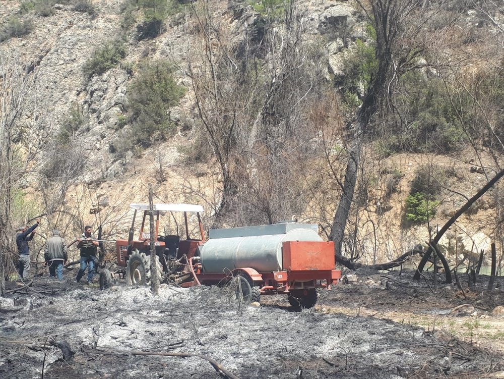 Karaman'da Çıkan Yangın Korkuttu