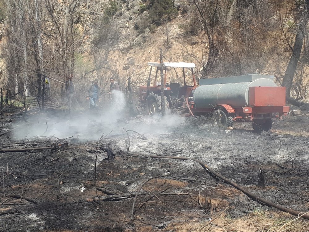 Karaman'da Çıkan Yangın Korkuttu