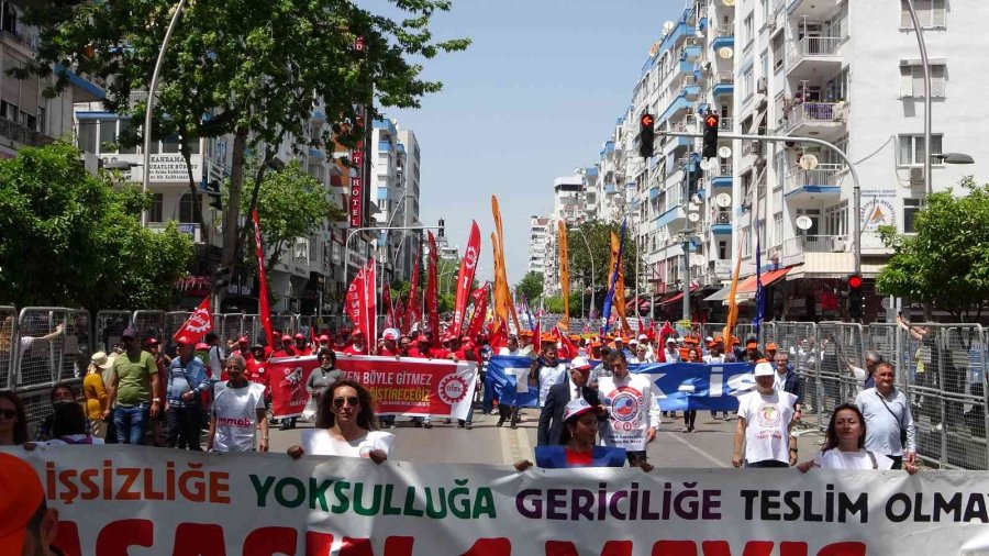 Antalya’da 1 Mayıs Coşkuyla Kutlandı