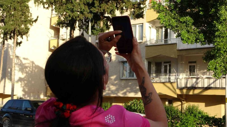 12’nci Kattan 11’inci Kata Düşen Kedinin Kurtarılmasını Film İzler Gibi İzlediler