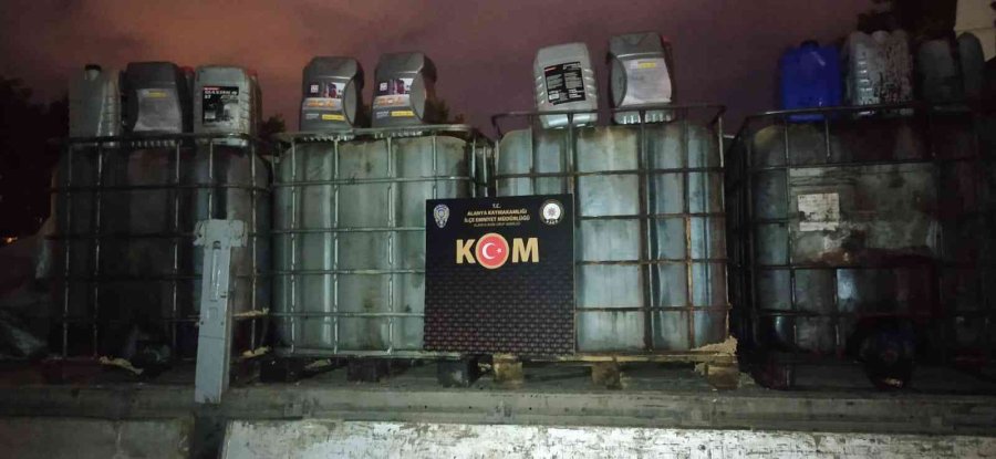 Alanya’da 8 Bin 200 Litre Kaçak Akaryakıt Yakalandı