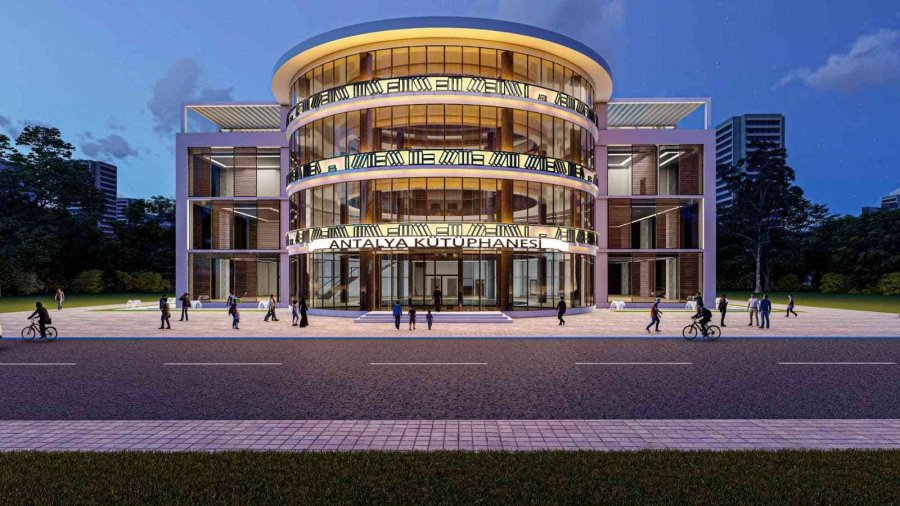 1 Milyon Kitap Kapasiteli Antalya Kütüphanesi İçin Çalışmalar Başladı