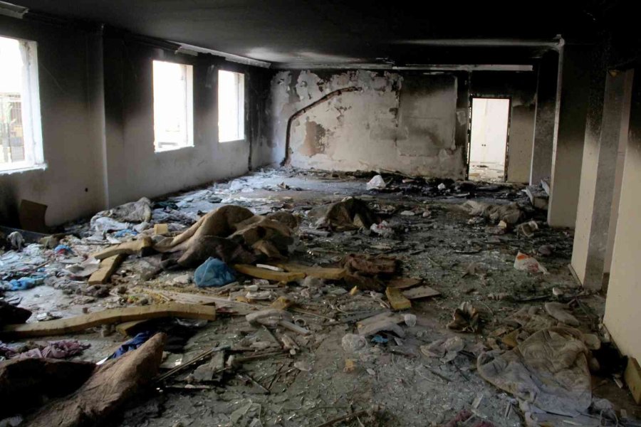 Madde Bağımlıların Merkezi Fetö’nün Metruk Binasına Demirli Önlem