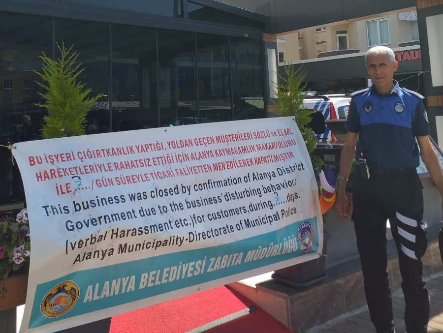 Alanya’da Çığırtkanlık Ve Hanutçuluk Yapan 5 İşyeri Mühürlendi