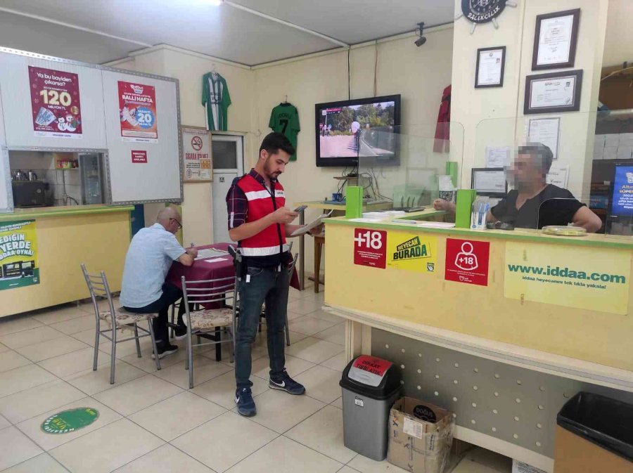 Antalya’da Jandarmadan Yasa Dışı Bahis, Kumar, Tombala Denetimi