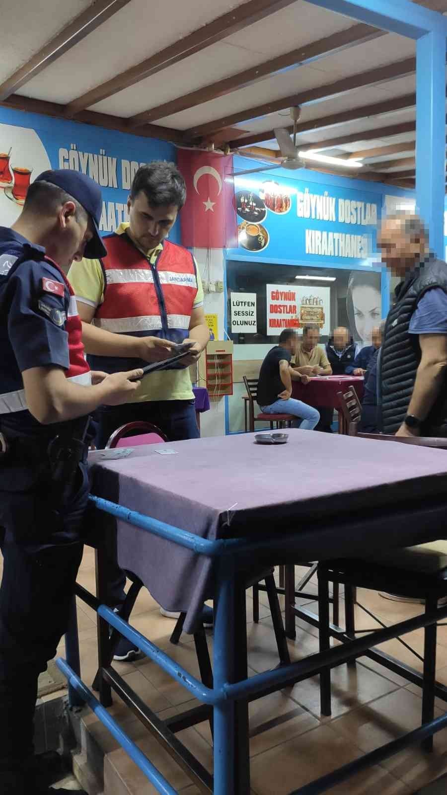 Antalya’da Jandarmadan Yasa Dışı Bahis, Kumar, Tombala Denetimi