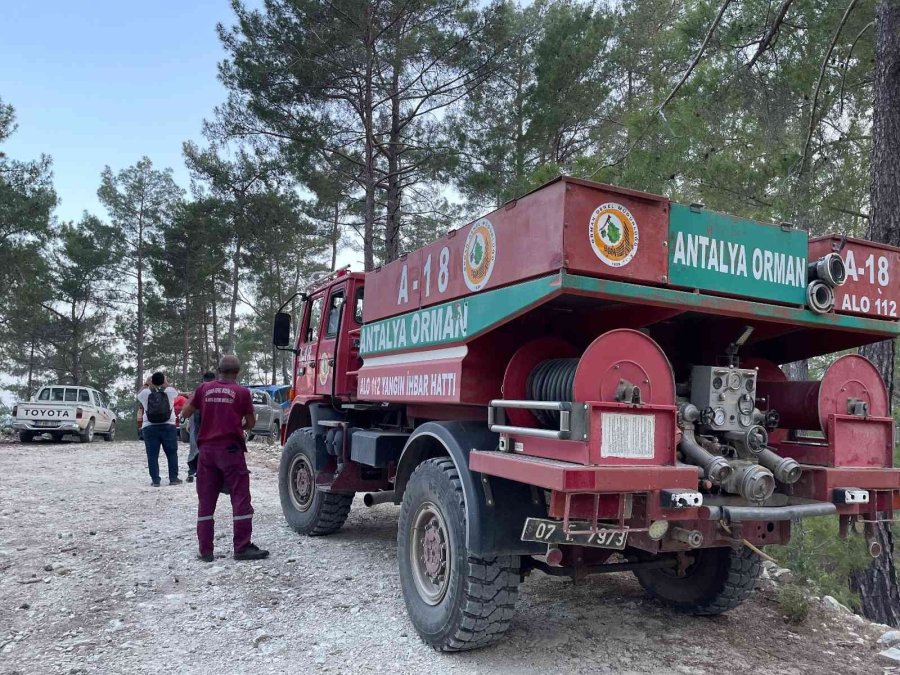 Alanya’da Orman Yangınında 5 Dönüm Alan Zarar Gördü