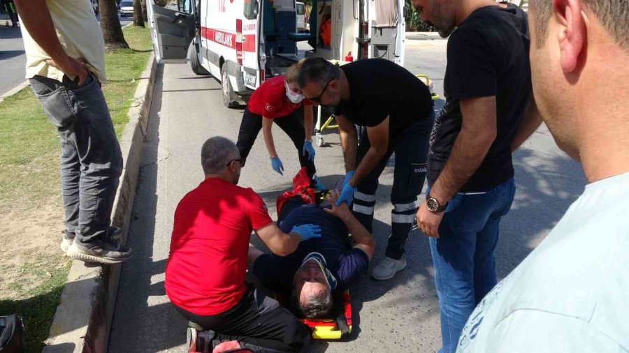 Çocuğa Çarpmamak İçin Motosikletini Devirdi: 1 Yaralı