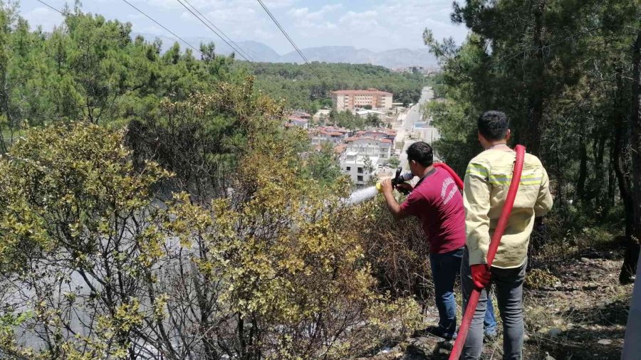 Ormanlık Alanda Çıkan Yangın Büyümeden Söndürüldü