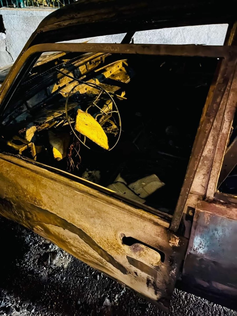 Otomobil Alev Alev Yandı