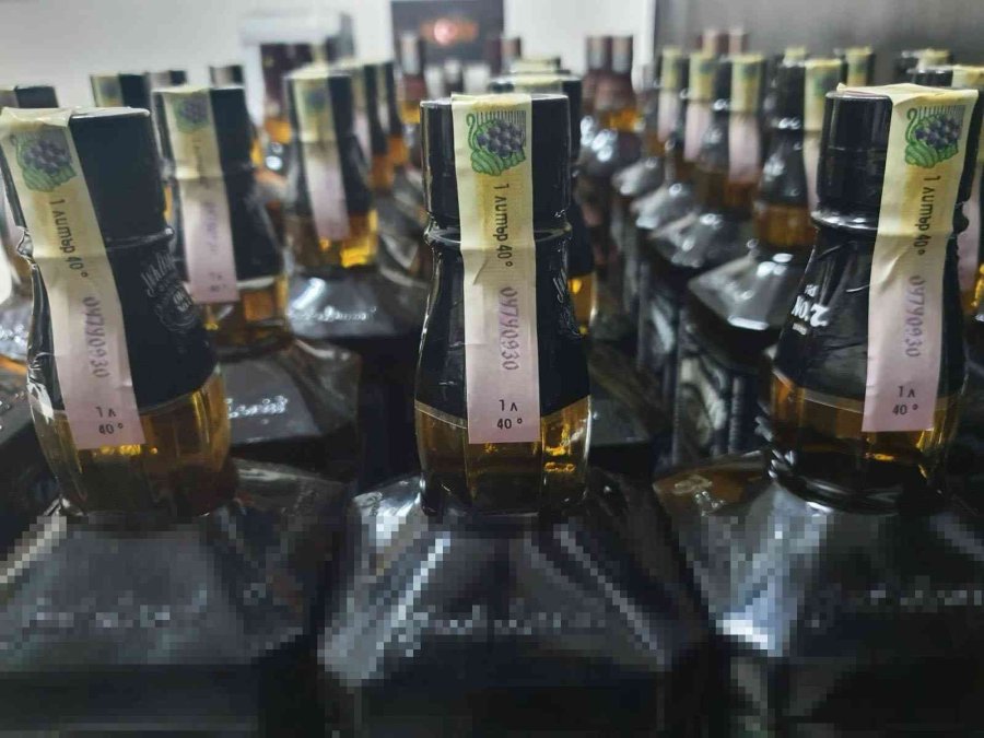 Antalya’da Sahte Alkol Operasyonu