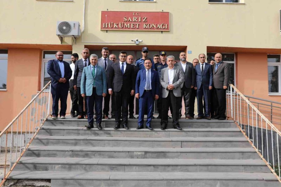 Vali Çiçek Pınarbaşı Ve Sarız İlçelerinde Ziyaretlerde Bulundu