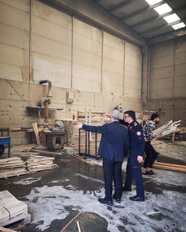 Kereste Fabrikasında Yangın