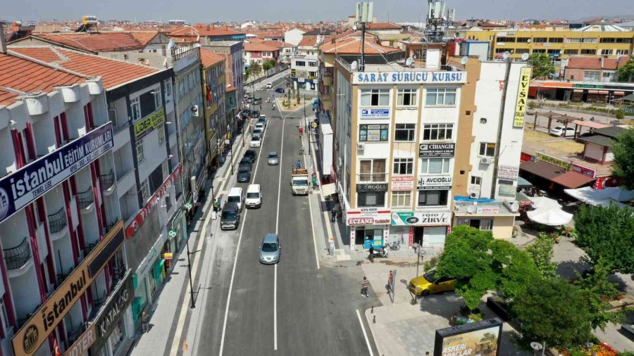 Aksaray’da Ankara Caddesi Boydan Boya Yenilendi
