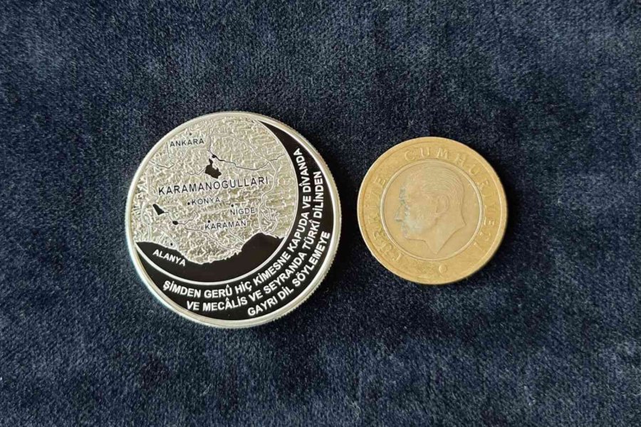 Karamanoğulları Dönemine Ait Dirhem Hatıra Para Olarak Bastırıldı