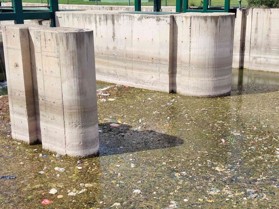 Porsuk Çayı’nda Biriken Ağaç Dalları Ve Çöpler Görenleri Hayrete Düşürüyor