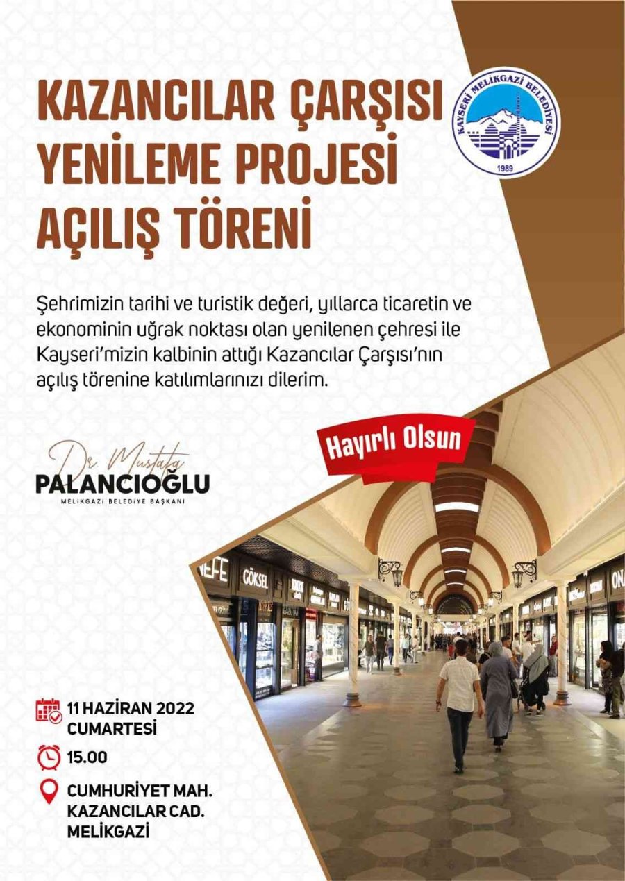 Melikgazi’den Bir Günde Hem Temel Atma Hem Açılış