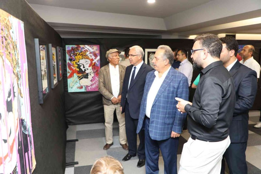 Talas’ta Portre Resim Sergisi Sanatseverlerle Buluştu