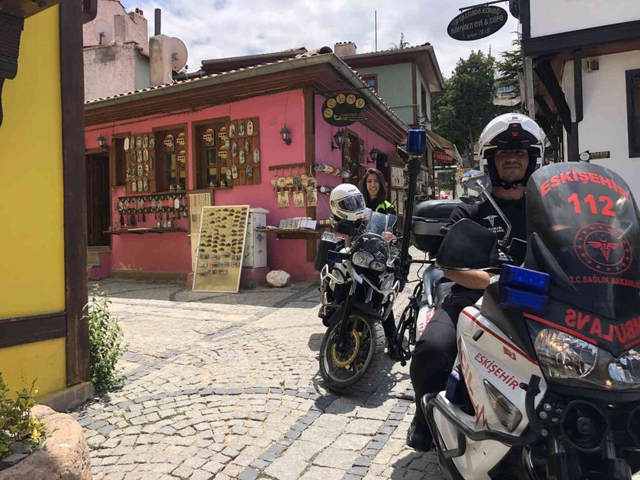 112’nin Tek Motosikletli Kadın Att’si 4 Yıldır Görevinin Başında