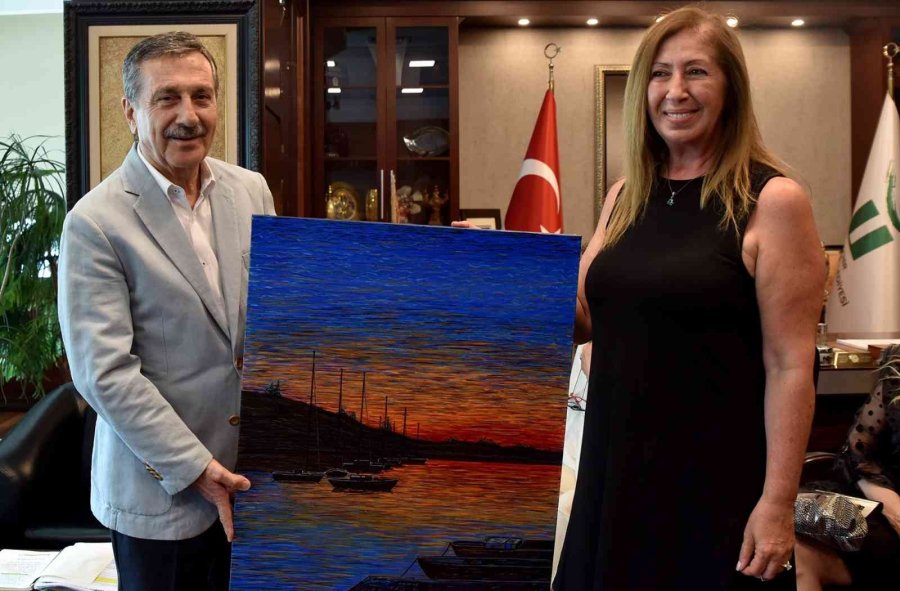 Çalıştay Sanatçılarından Başkan Ataç’a Teşekkür Ziyareti