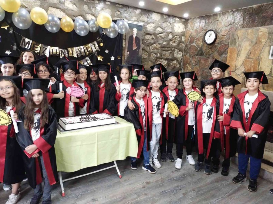 Mezuniyet Sevincini Piknik Alanında Kutlayıp Kep Fırlattılar