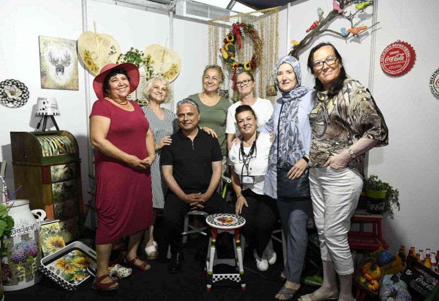 Muratpaşa’nın Mesleki Eğitim Ve Hobu Kursları Yıl Sonu Sergisine İlgi Büyük Oldu