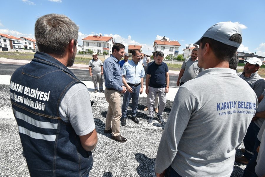 Hasan Kılca Yol Asfaltlama Çalışmalarını Yerinde İnceledi