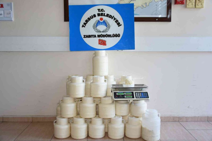 Tarsus’ta Sağlığa Zararlı 830 Kilogram Peynir Ele Geçirildi