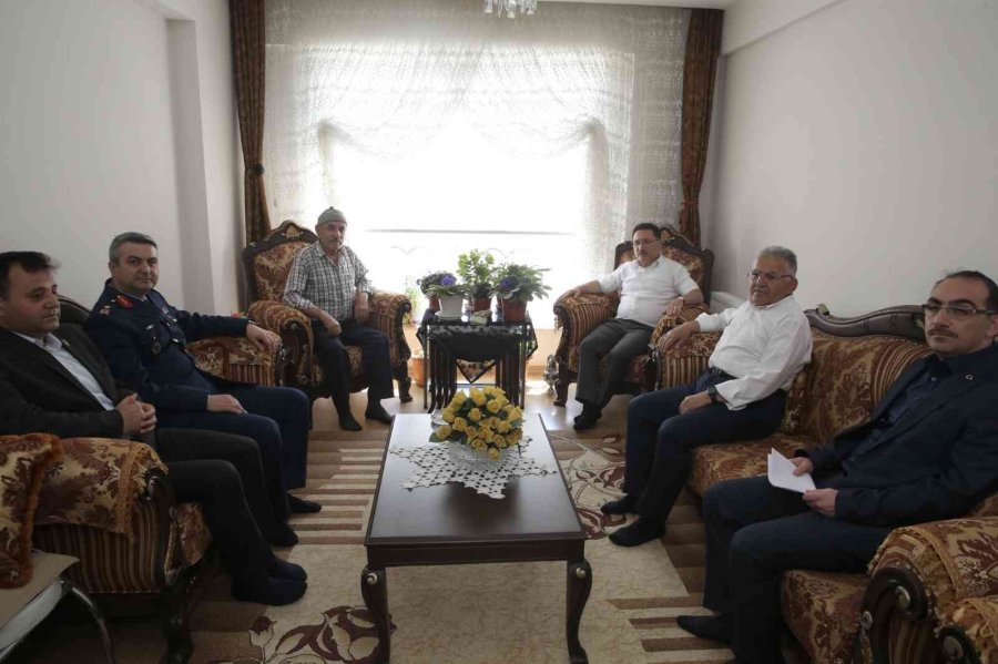 Kayseri Protokolü Şehit Babalarını Ziyaret Etti