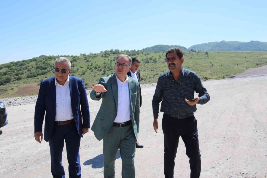 Başkan Özdoğan Erciyes Yolunda İnceleme Yaptı.