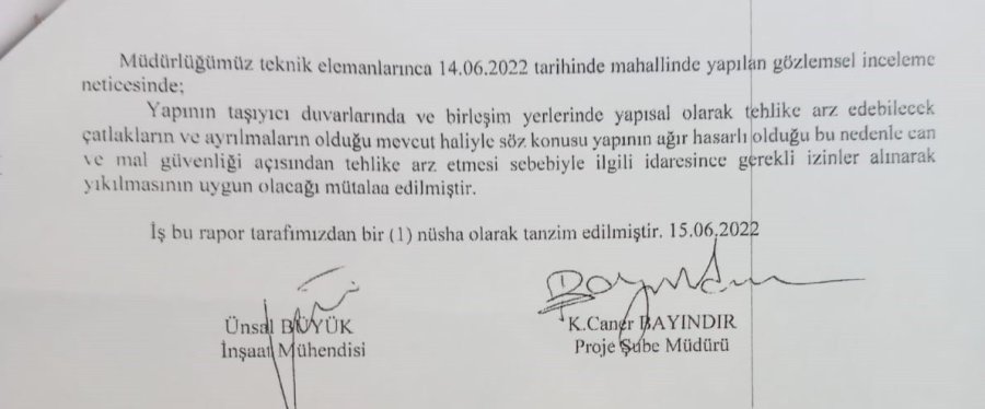 Onarım Beklenen Cami İçin Yıkım Kararı Çıktı