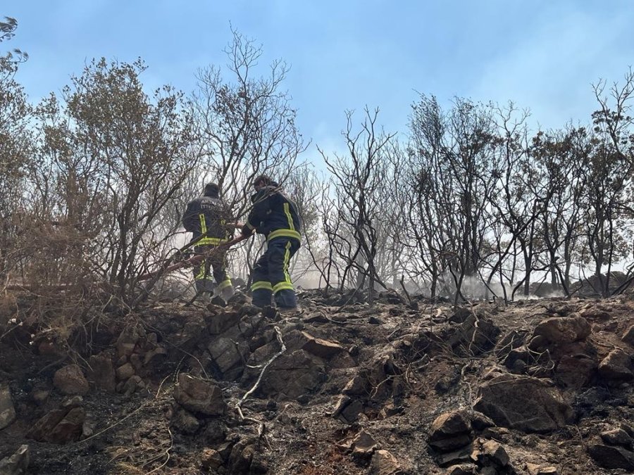 Antalya Büyükşehir İtfaiyesi’ne Marmaris Yangınında Aktif Görev