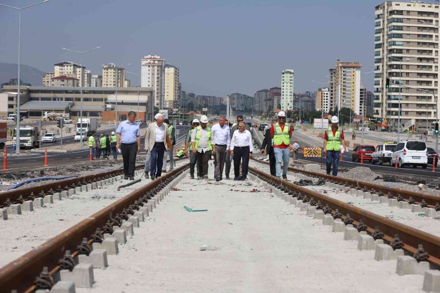 Başkan Büyükkılıç, Talas Raylı Sistem Hattı’nı Denetledi