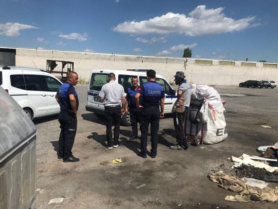 Kayseri’de Çekçekli Hurdacılara Denetim