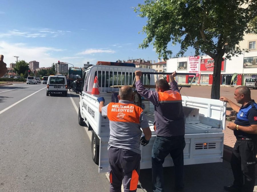 Kayseri’de Çekçekli Hurdacılara Denetim