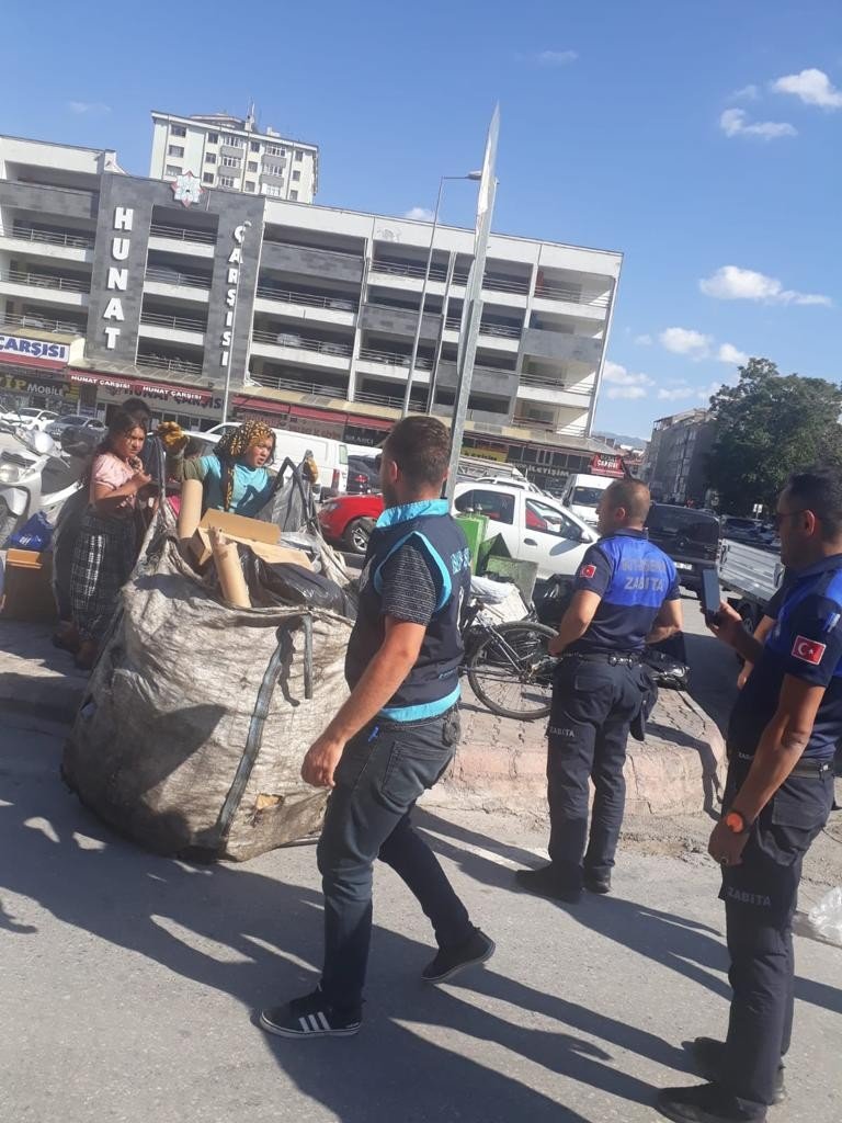 Kayseri’de Çekçekli Hurdacılara Denetim