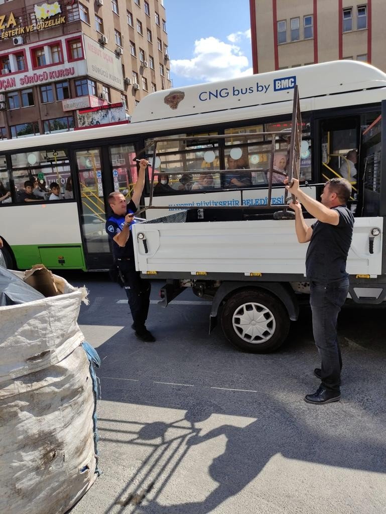 Kayseri’de Çekçekli Hurdacılara Denetim