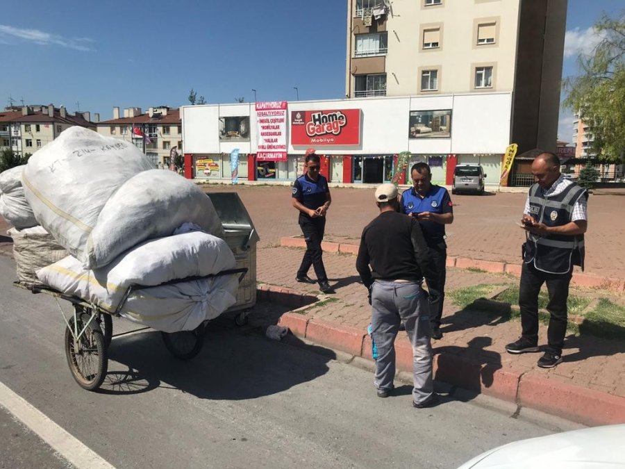 Kayseri’de Çekçekli Hurdacılara Denetim