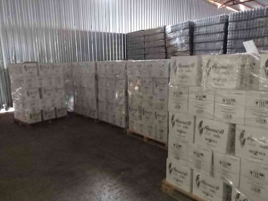 Manavgat’ta 12 Ton 620 Litre Kaçak Alkol Ele Geçirildi