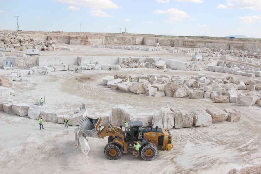 Karaman’ın Traverteni Dünyaya Satılıyor