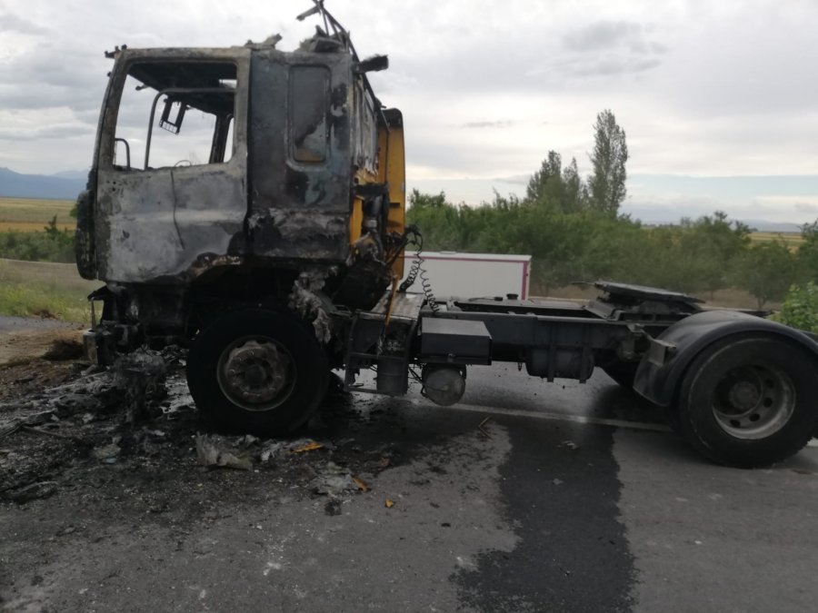 Konya’da Tır Yangını