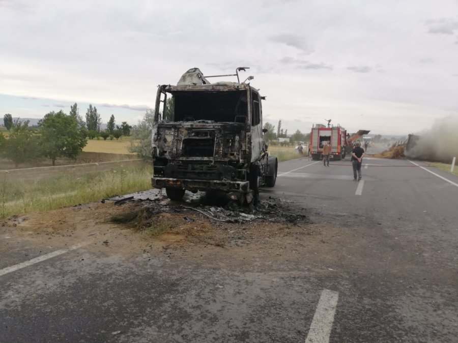Konya’da Tır Yangını