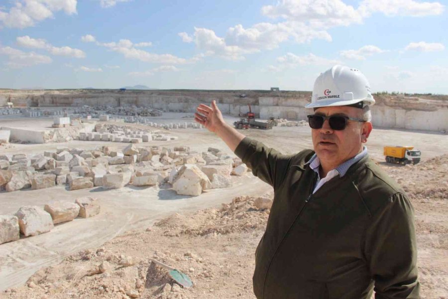 Karaman’ın Traverteni Dünyaya Satılıyor