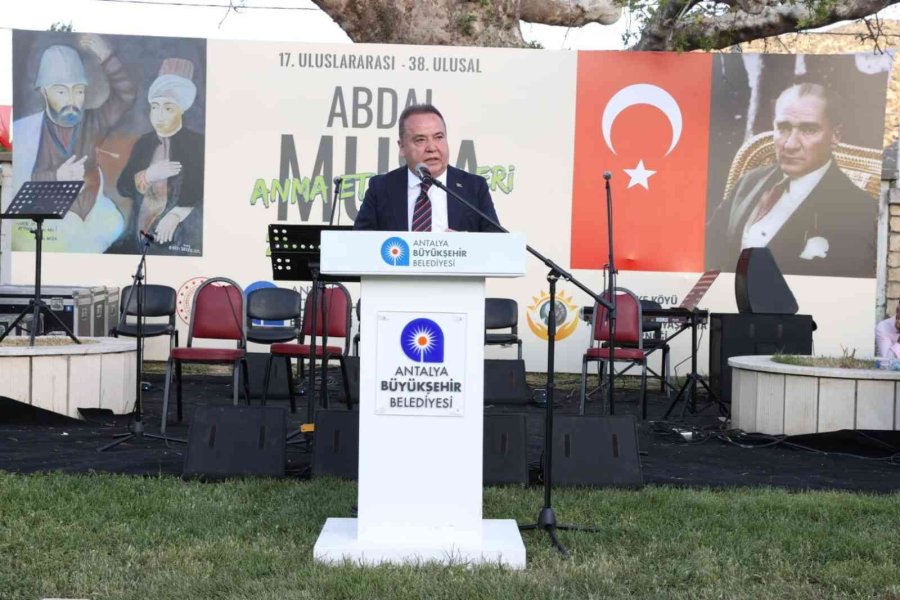 Başkan Böcek: “abdal Musa’nın Sevgisini, Hoşgörüsünü, Dürüstlüğünü İlke Edindik”