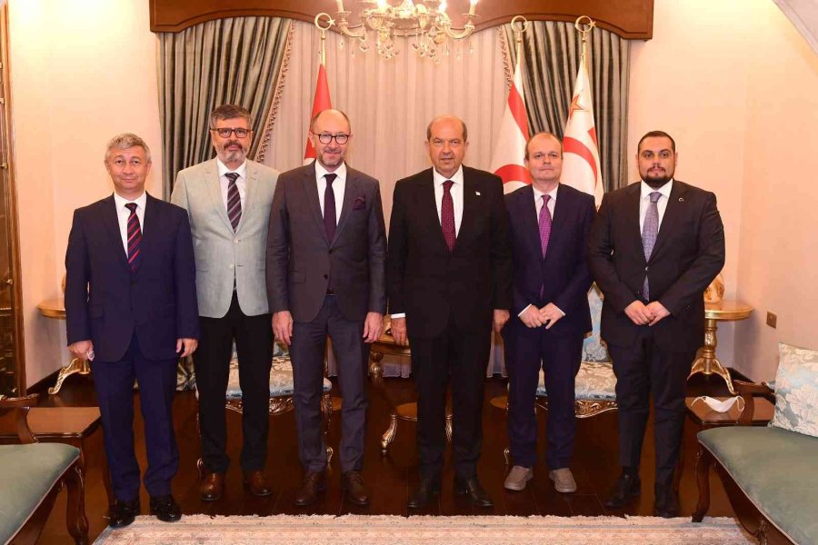 Anadolu Üniversitesi Rektörü Erdal, Kktc Cumhurbaşkanı Tatar’ı Ziyaret Etti