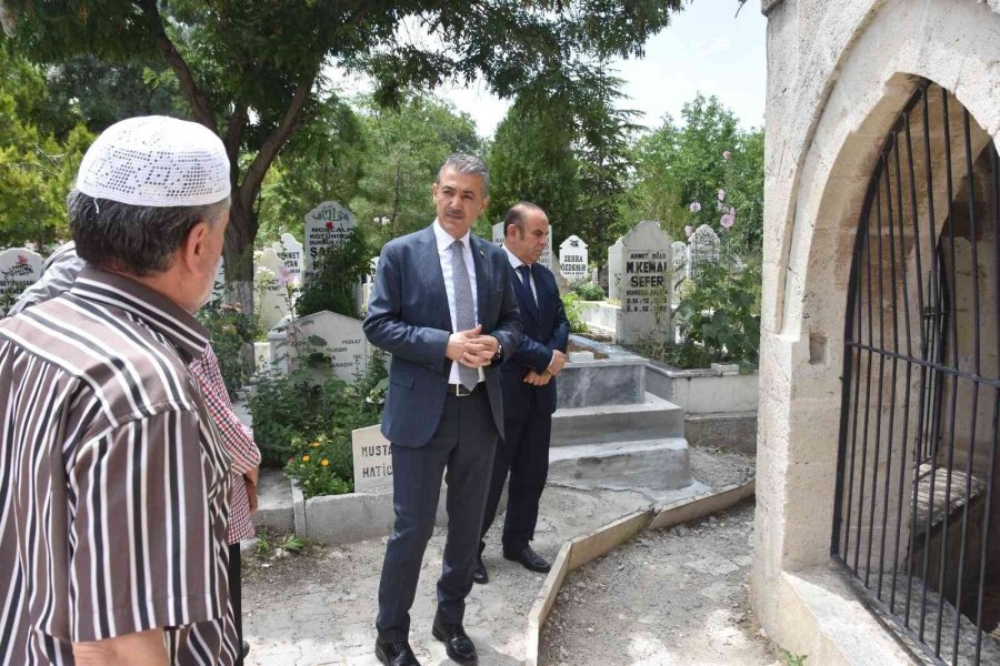 Vali Tuncay Akkoyun Karabaş Veli Külliyesi’nde İncelemelerde Bulundu